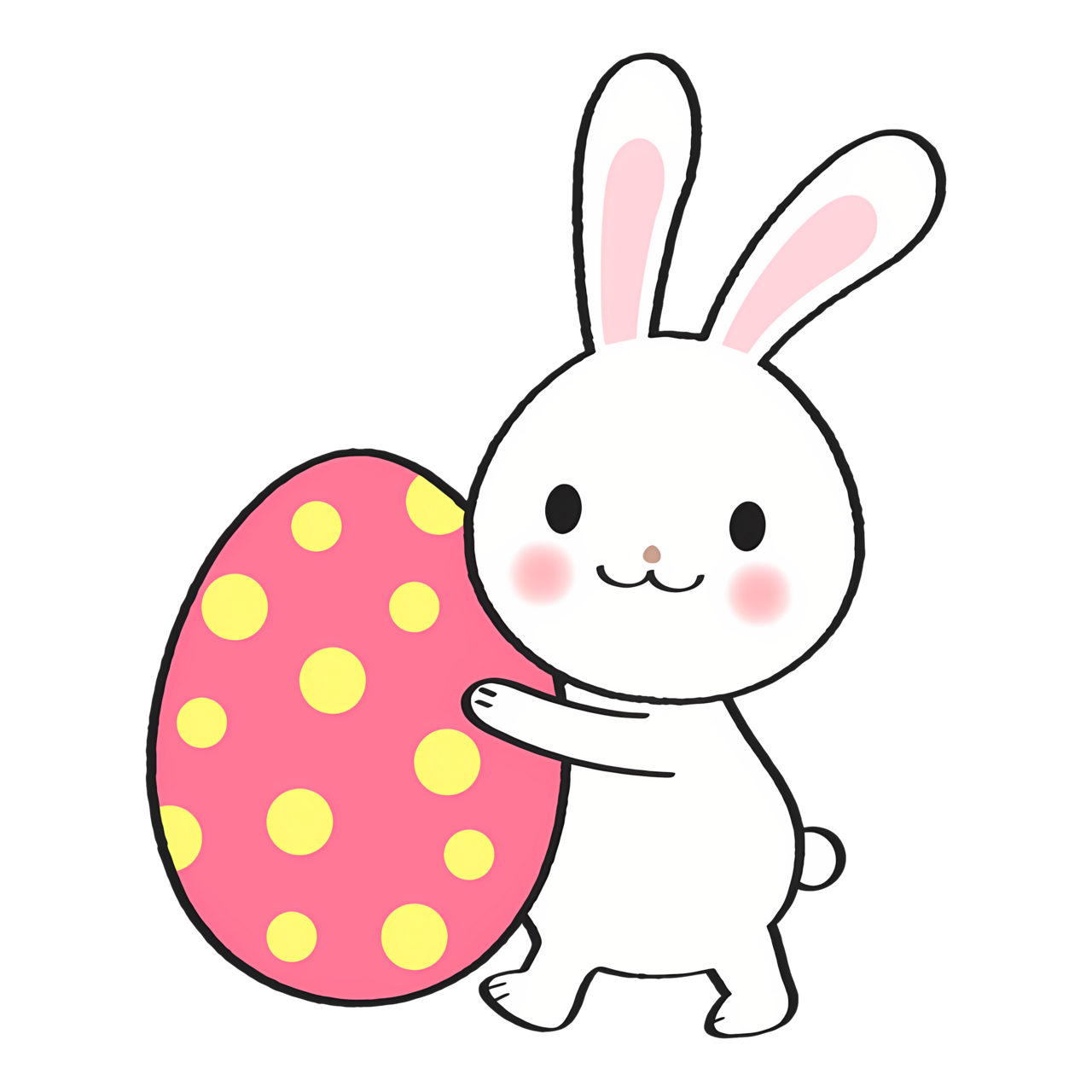 Osterhase mit Ei