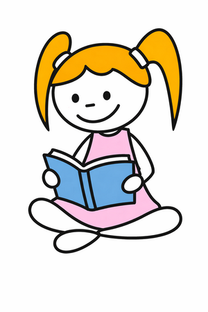M&auml;dchen liest ein Buch